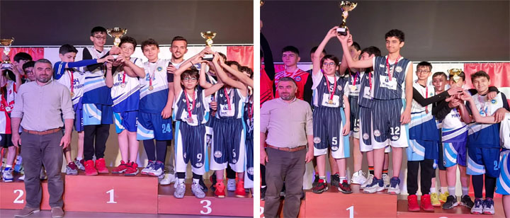 ARNAVUTKÖY MAVİGÜN KOLEJİ’NE BASKETBOLDA 2 KUPA